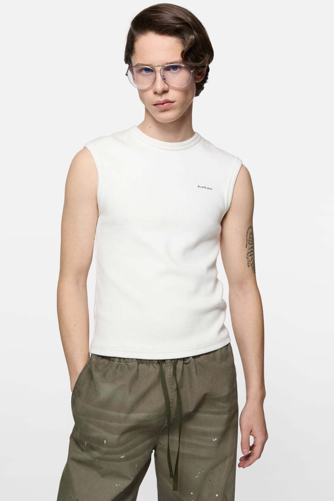 Logo muscle t-shirt - White
