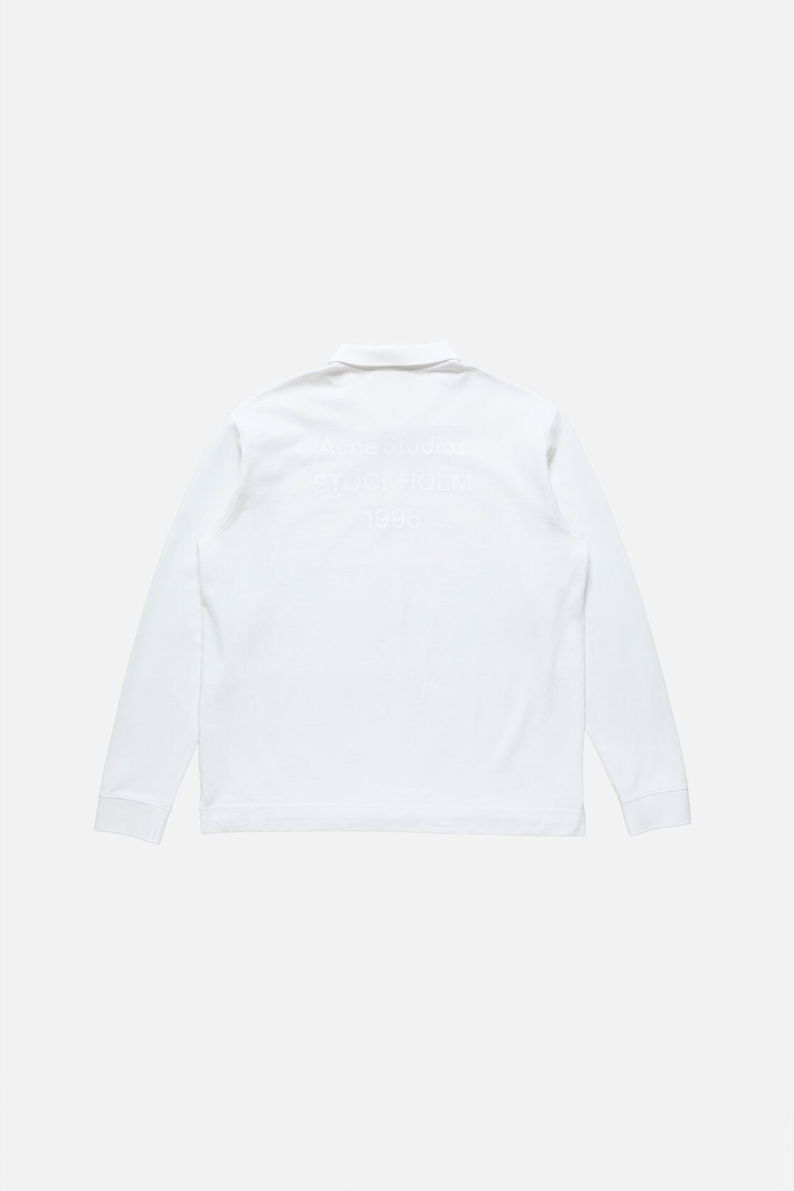 Polo shirt with white 1996 logo - White