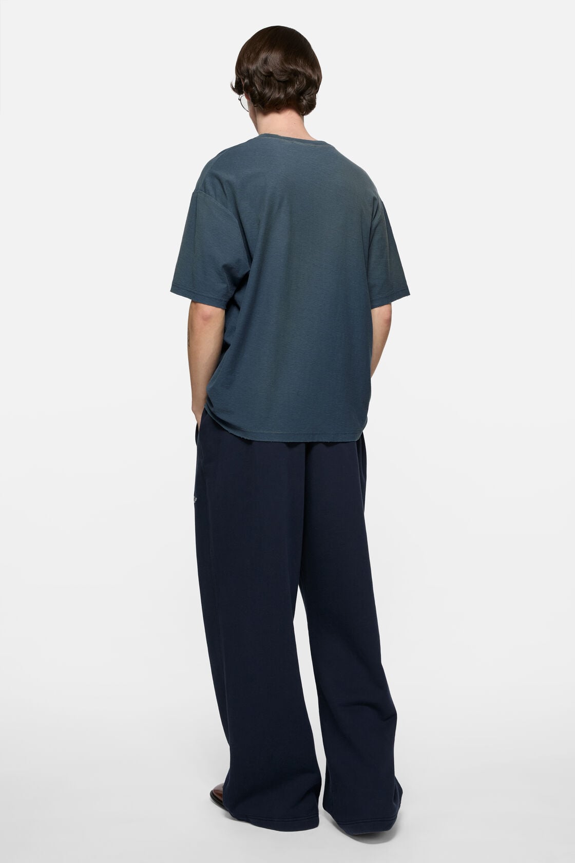 Sprayed logo t-shirt - Deep blue
