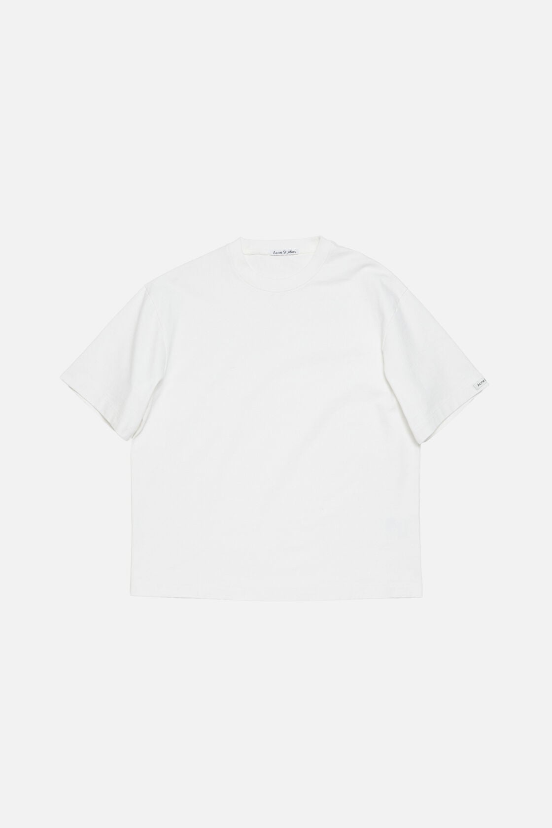 Satin logo t-shirt - relaxed - Optic White