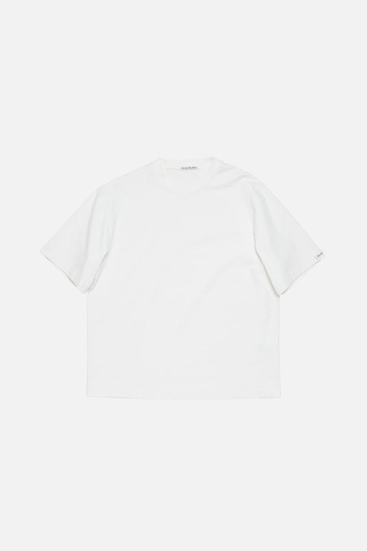 Satin logo t-shirt - relaxed - Optic White