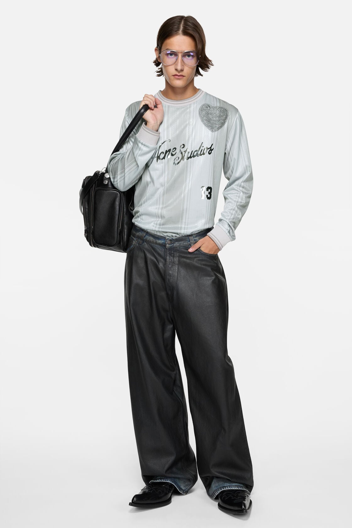 Logo sports jersey top - Grey