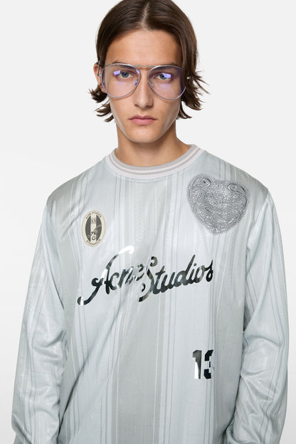 Logo sports jersey top - Grey