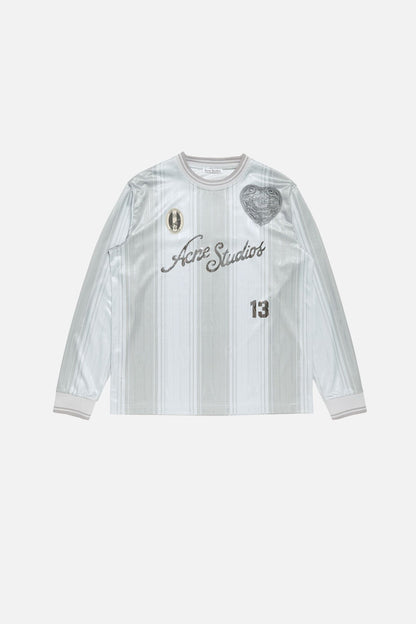 Logo sports jersey top - Grey