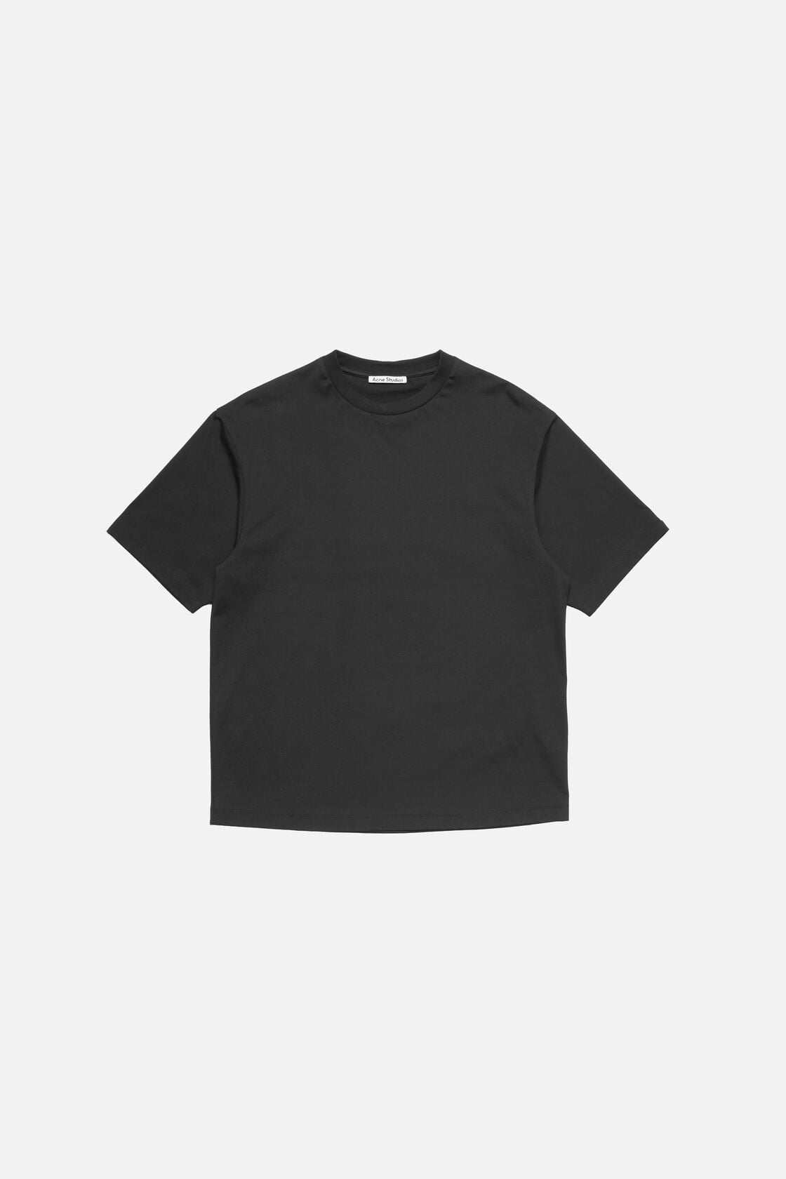 Satin logo t-shirt - relaxed - Black