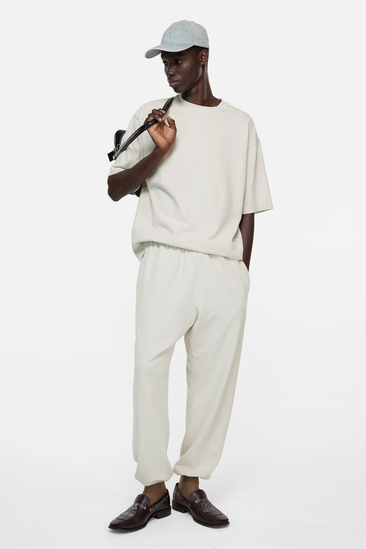 Rubber logo t-shirt - Light taupe