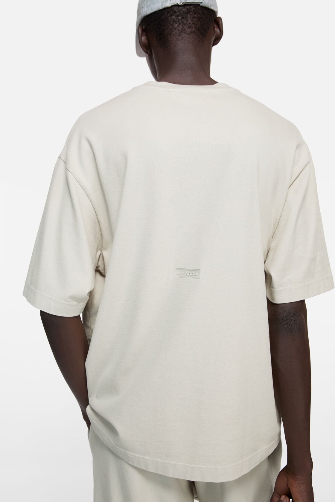 Rubber logo t-shirt - Light taupe