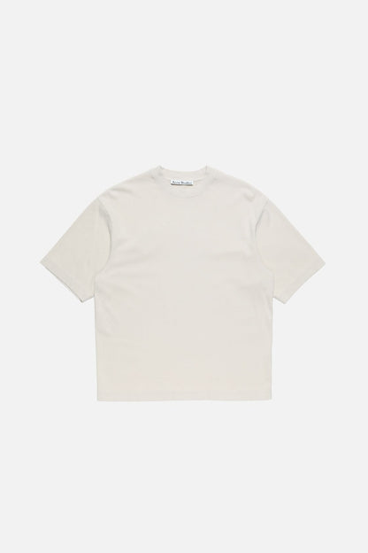 Rubber logo t-shirt - Light taupe