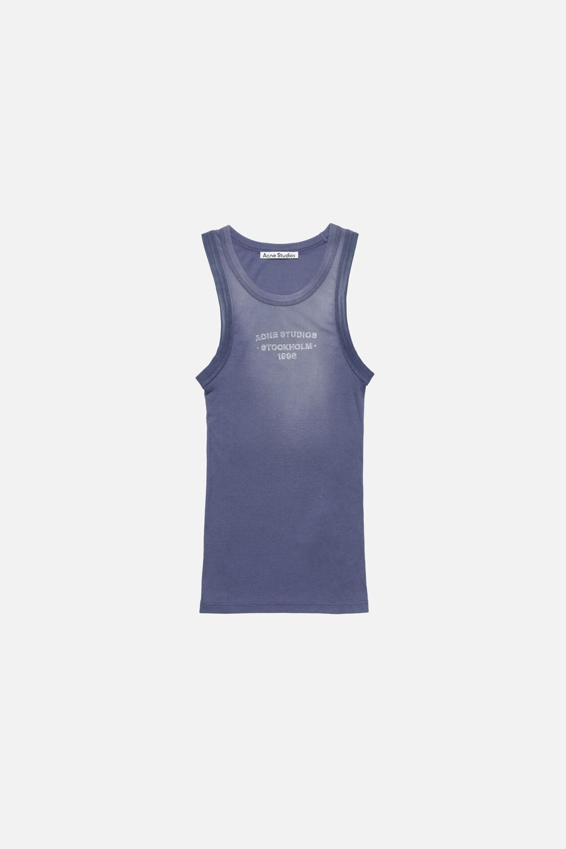 Sprayed logo tank top - Navy