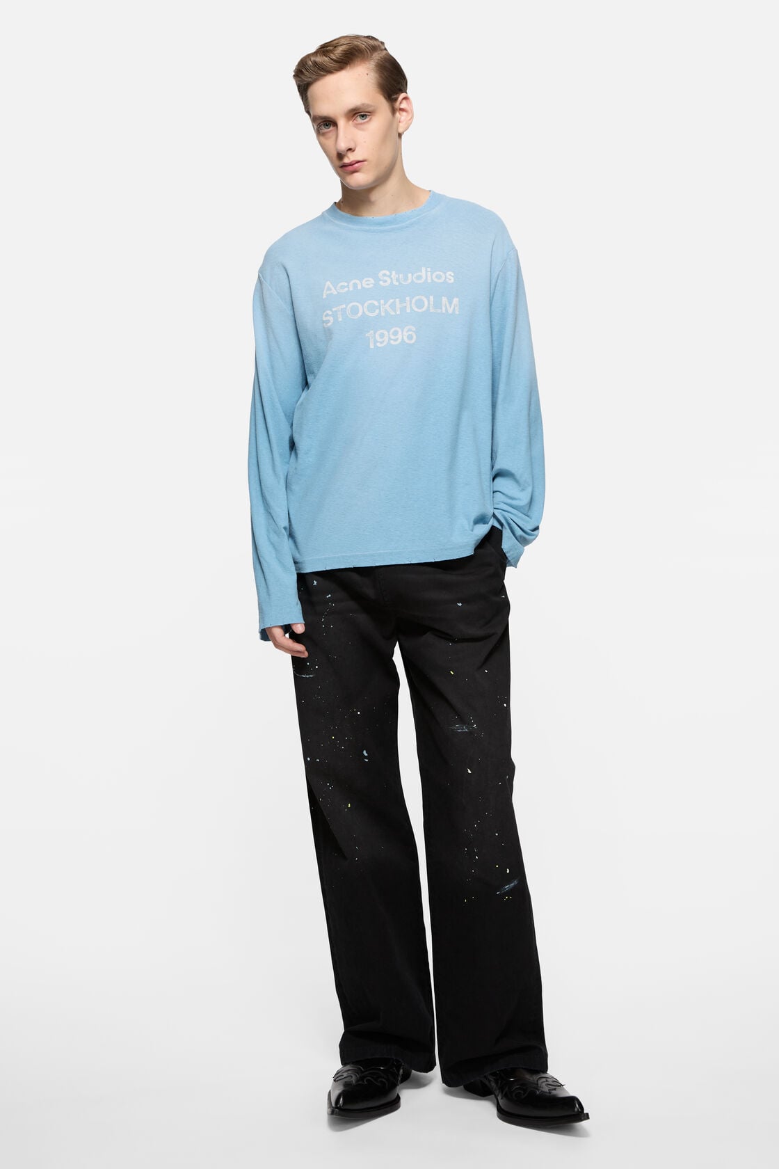 Sprayed 1996 logo t-shirt - Cornflower blue