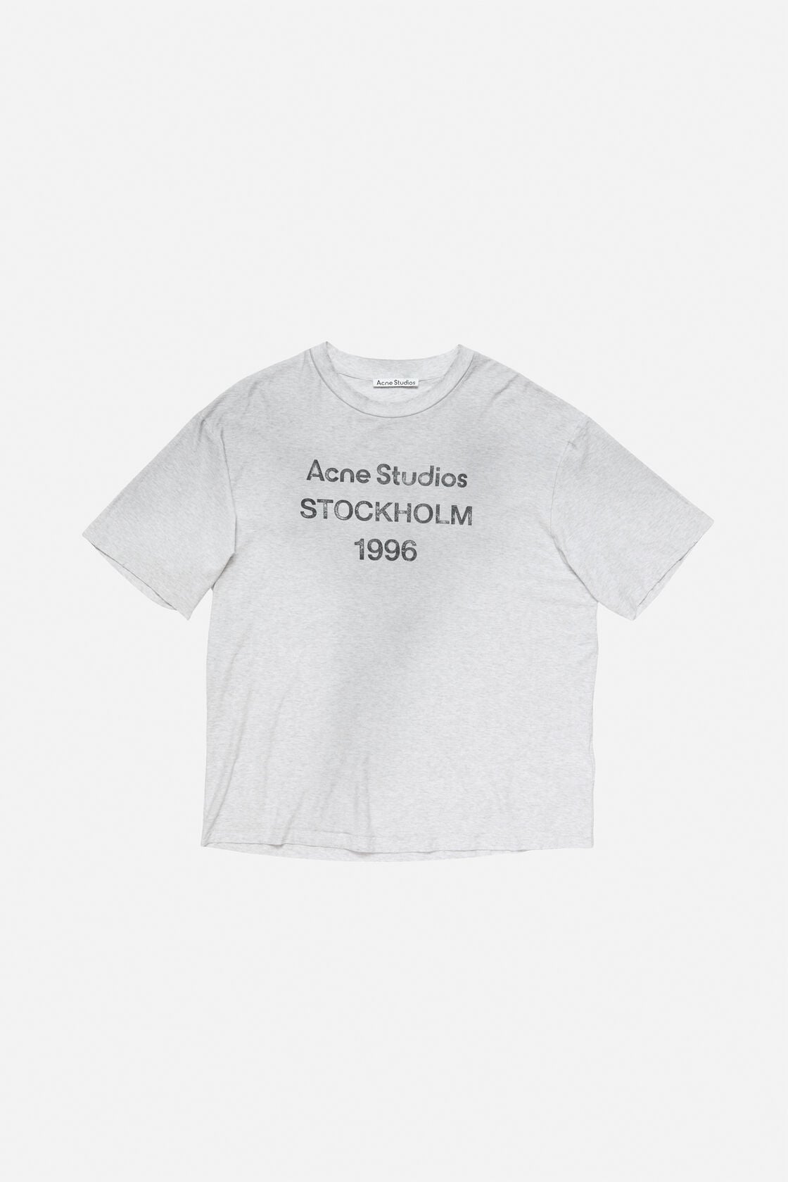 Sprayed logo t-shirt - Pale Grey Melange