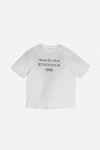 Sprayed logo t-shirt - Pale Grey Melange