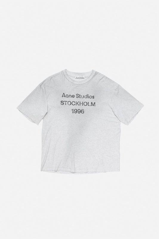 Sprayed logo t-shirt - Pale Grey Melange