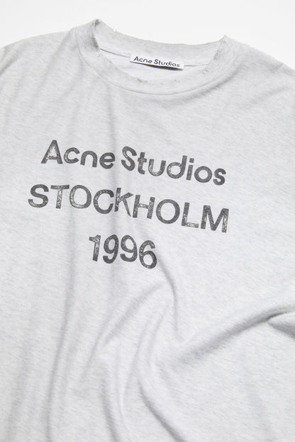 Sprayed logo t-shirt - Pale Grey Melange