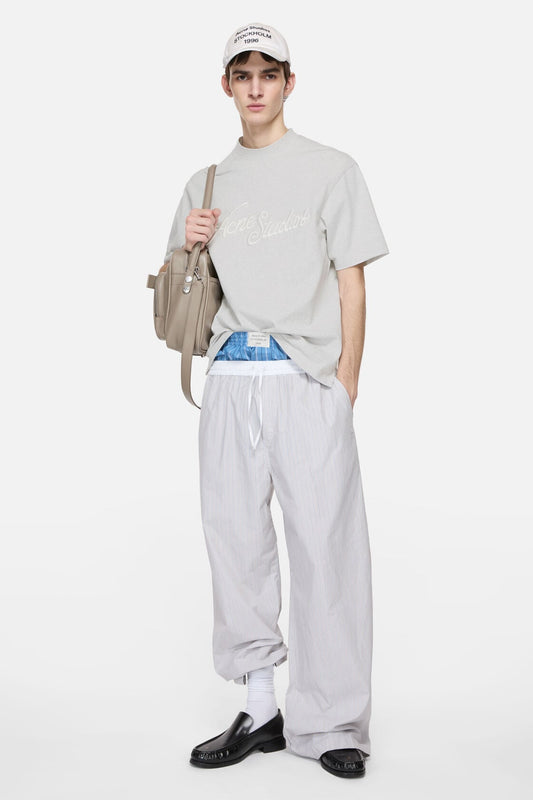 Logo t-shirt - Relaxed fit - Pale Grey Melange