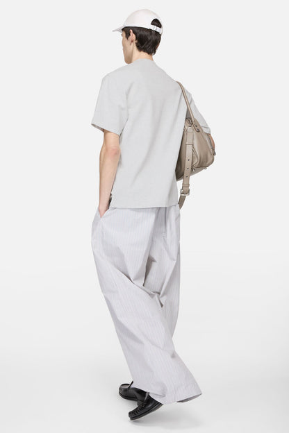 Logo t-shirt - Relaxed fit - Pale Grey Melange