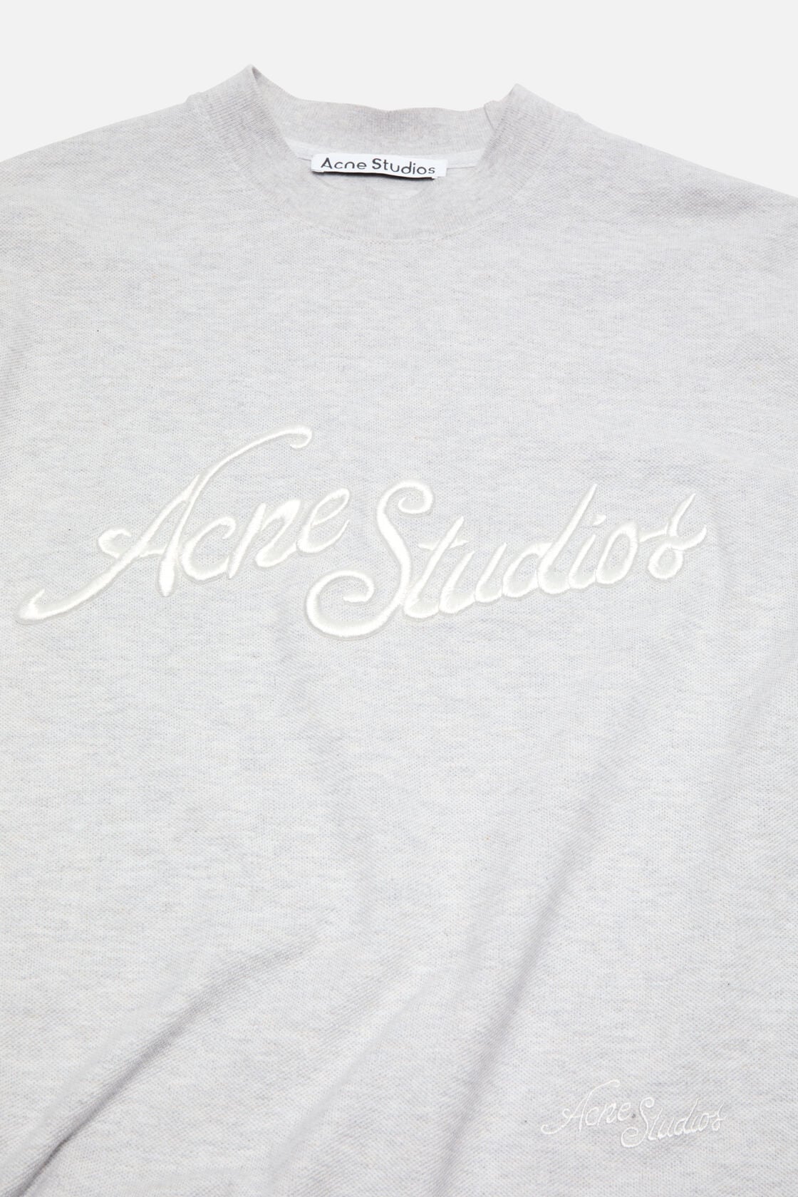 Logo t-shirt - Relaxed fit - Pale Grey Melange