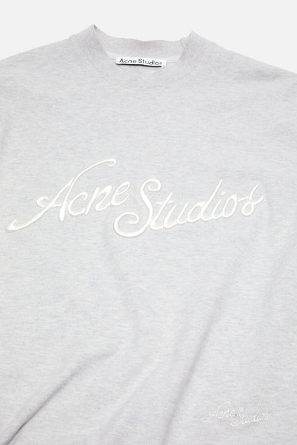 Logo t-shirt - Relaxed fit - Pale Grey Melange