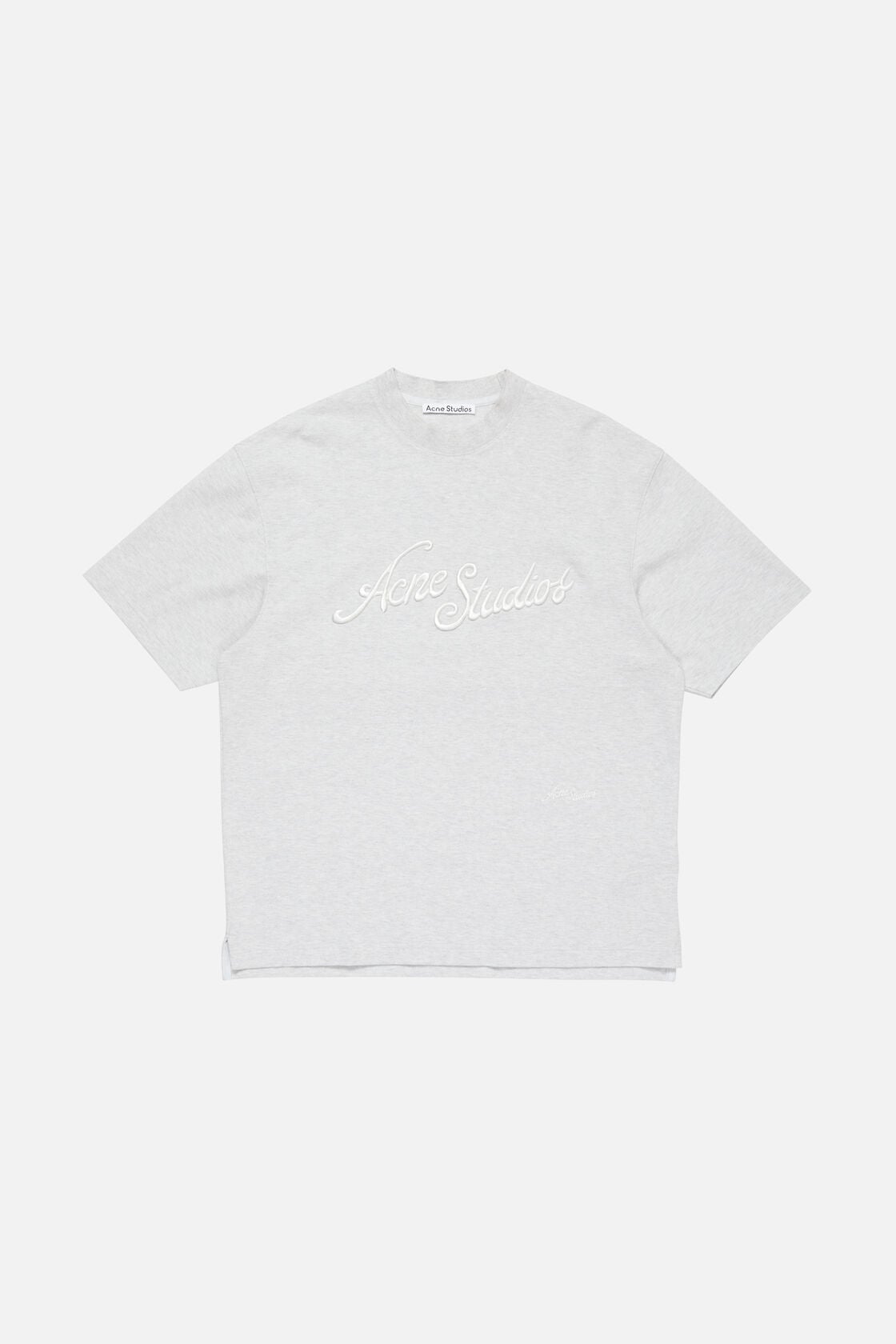 Logo t-shirt - Relaxed fit - Pale Grey Melange
