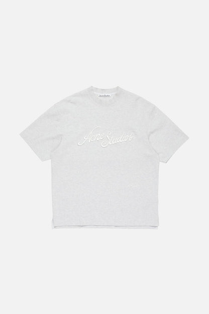 Logo t-shirt - Relaxed fit - Pale Grey Melange