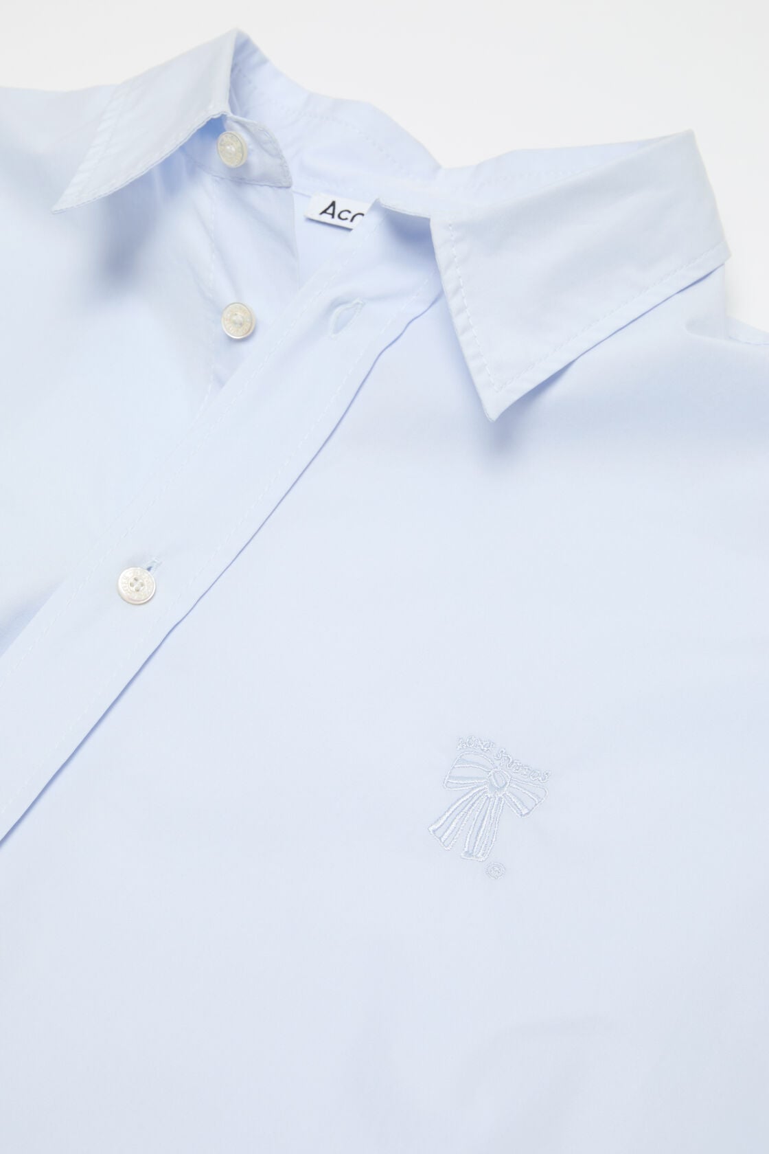 Button-up shirt with logo - Ice blue