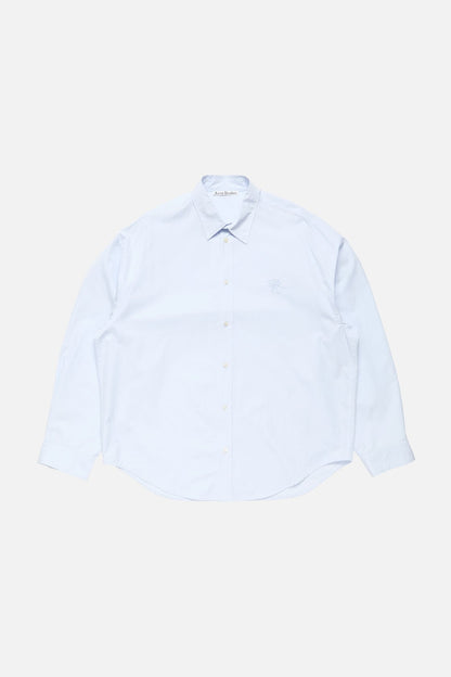 Button-up shirt with logo - Ice blue