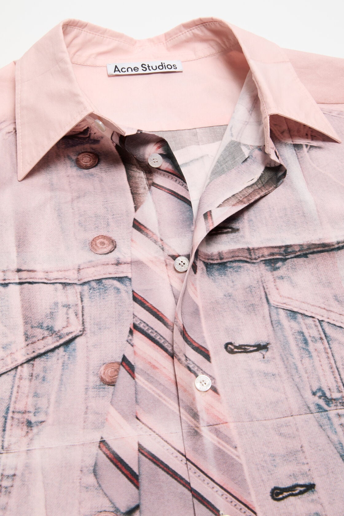 Printed button-up shirt - Pink