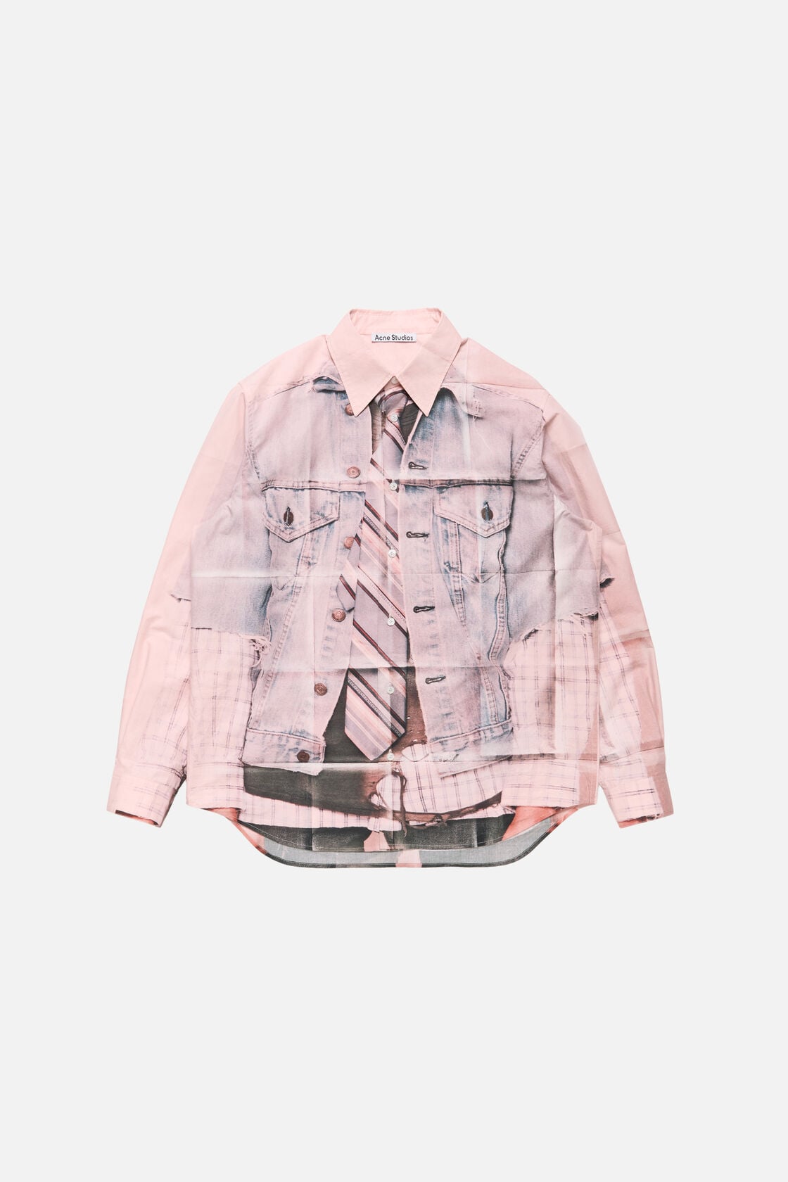 Printed button-up shirt - Pink