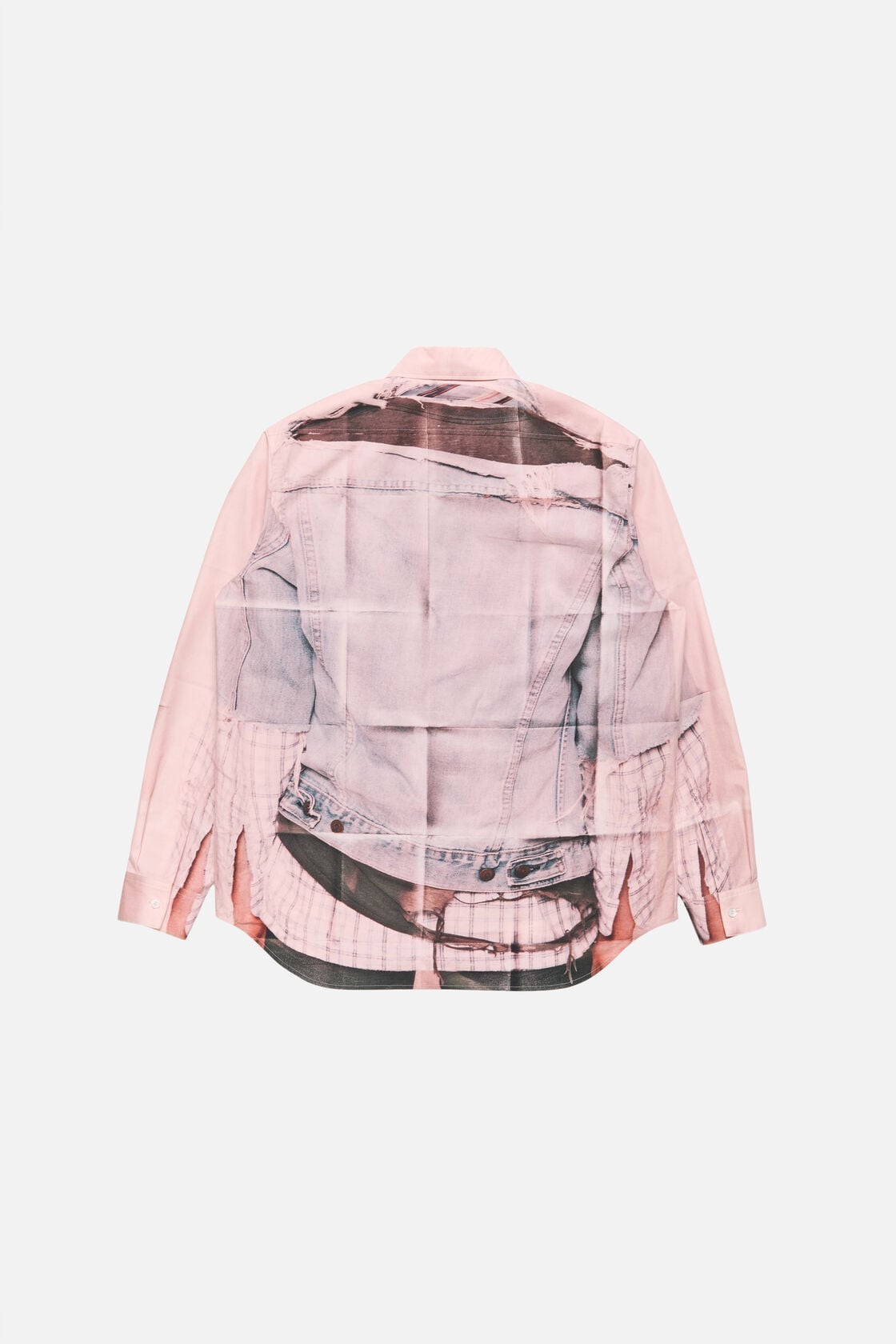 Printed button-up shirt - Pink