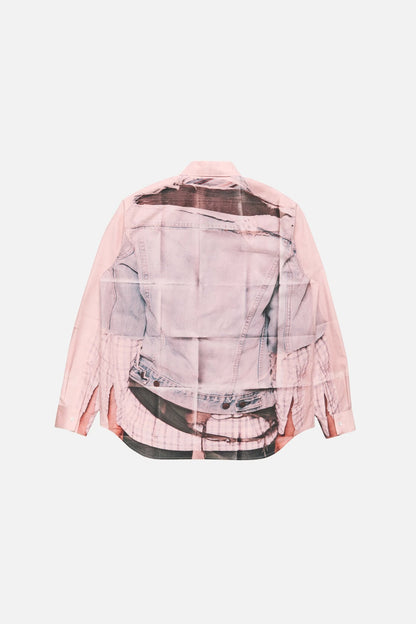 Printed button-up shirt - Pink