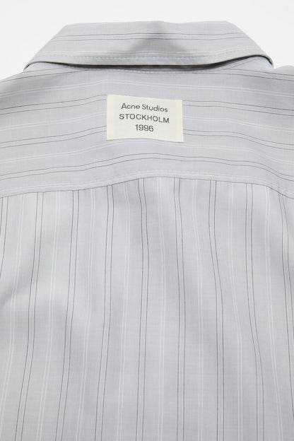 Striped button-up shirt - Grey/multi