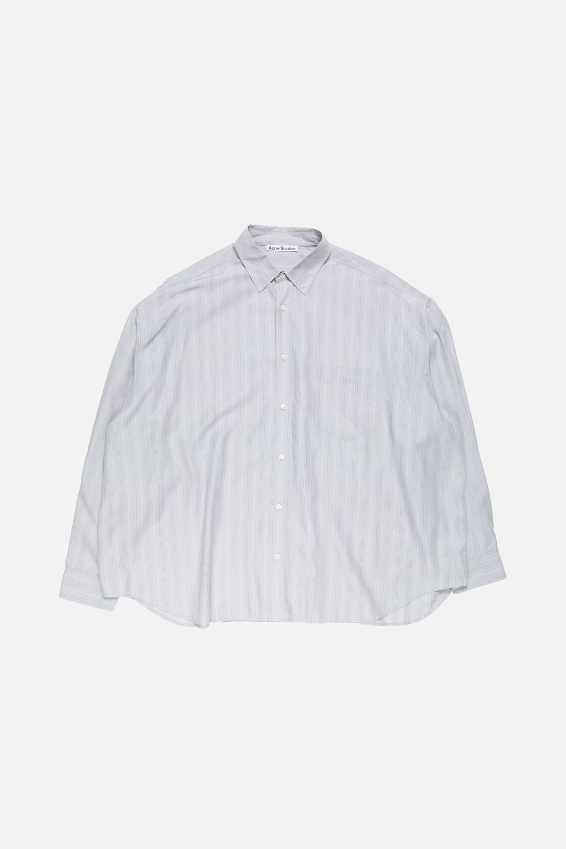 Striped button-up shirt - Grey/multi