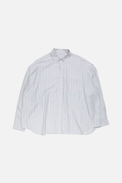 Striped button-up shirt - Grey/multi