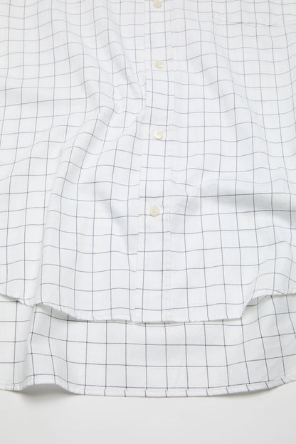 Check button-up shirt - White/black