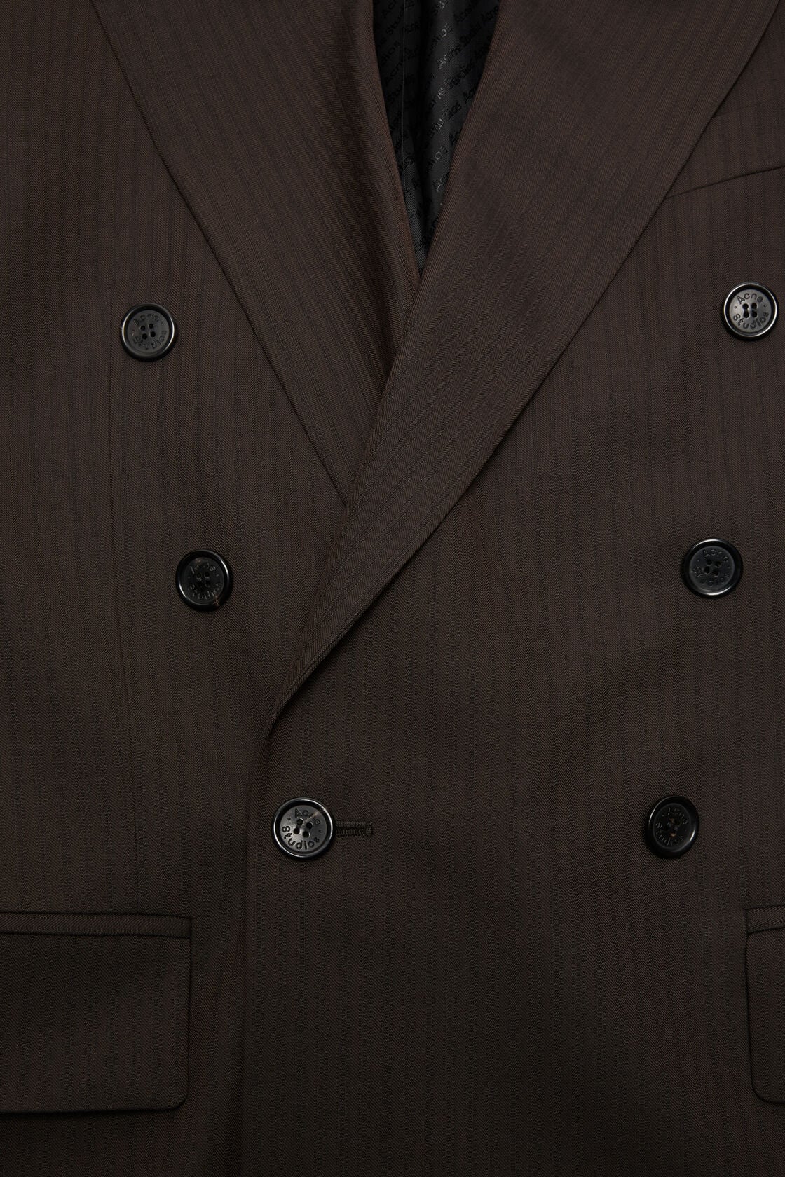 Double-breasted suit jacket - Chocolate brown