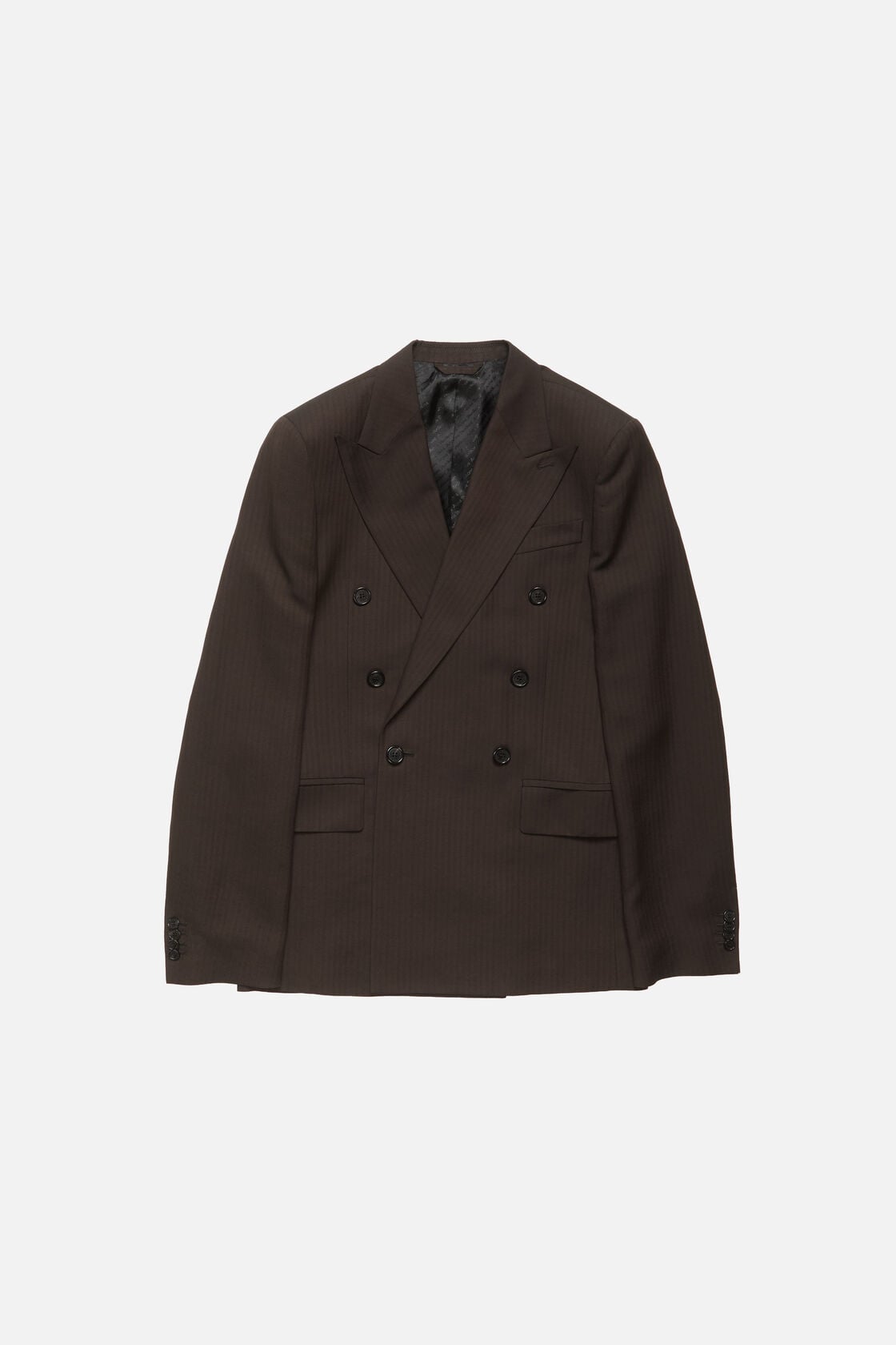 Double-breasted suit jacket - Chocolate brown