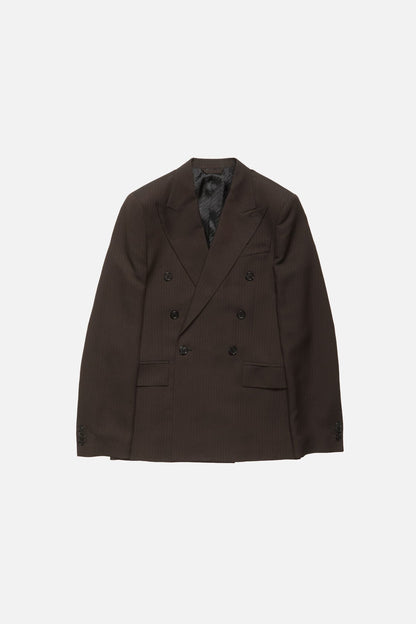 Double-breasted suit jacket - Chocolate brown