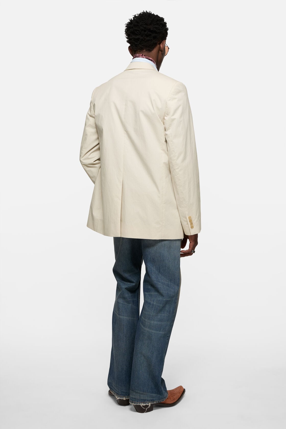 Single-breasted suit jacket - Light beige
