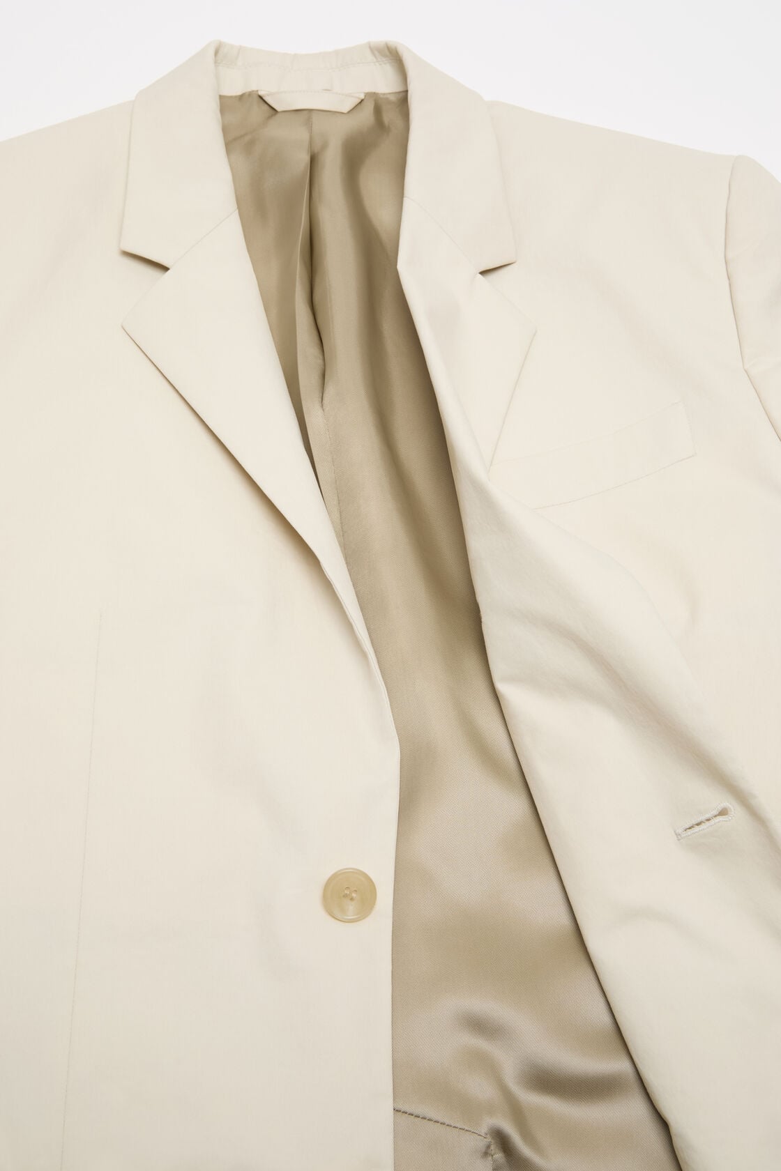 Single-breasted suit jacket - Light beige