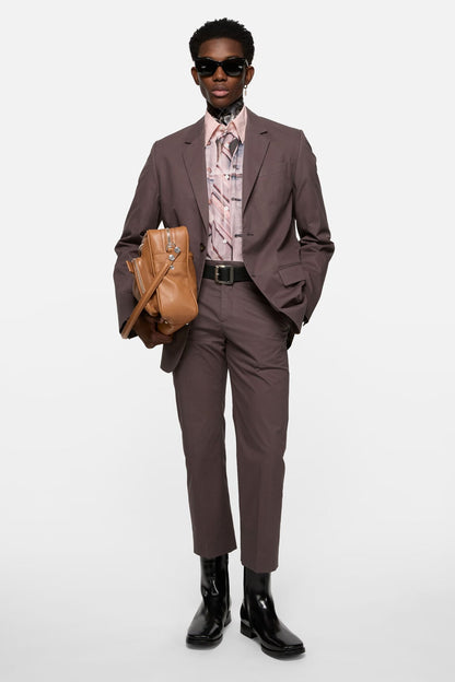 Single-breasted suit jacket - Faded purple
