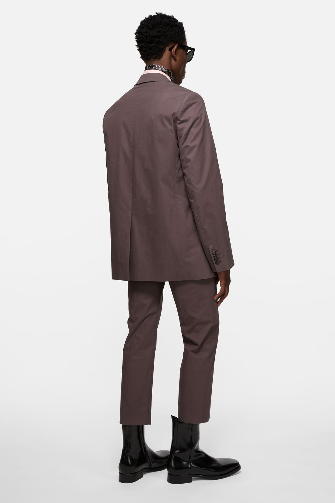 Single-breasted suit jacket - Faded purple