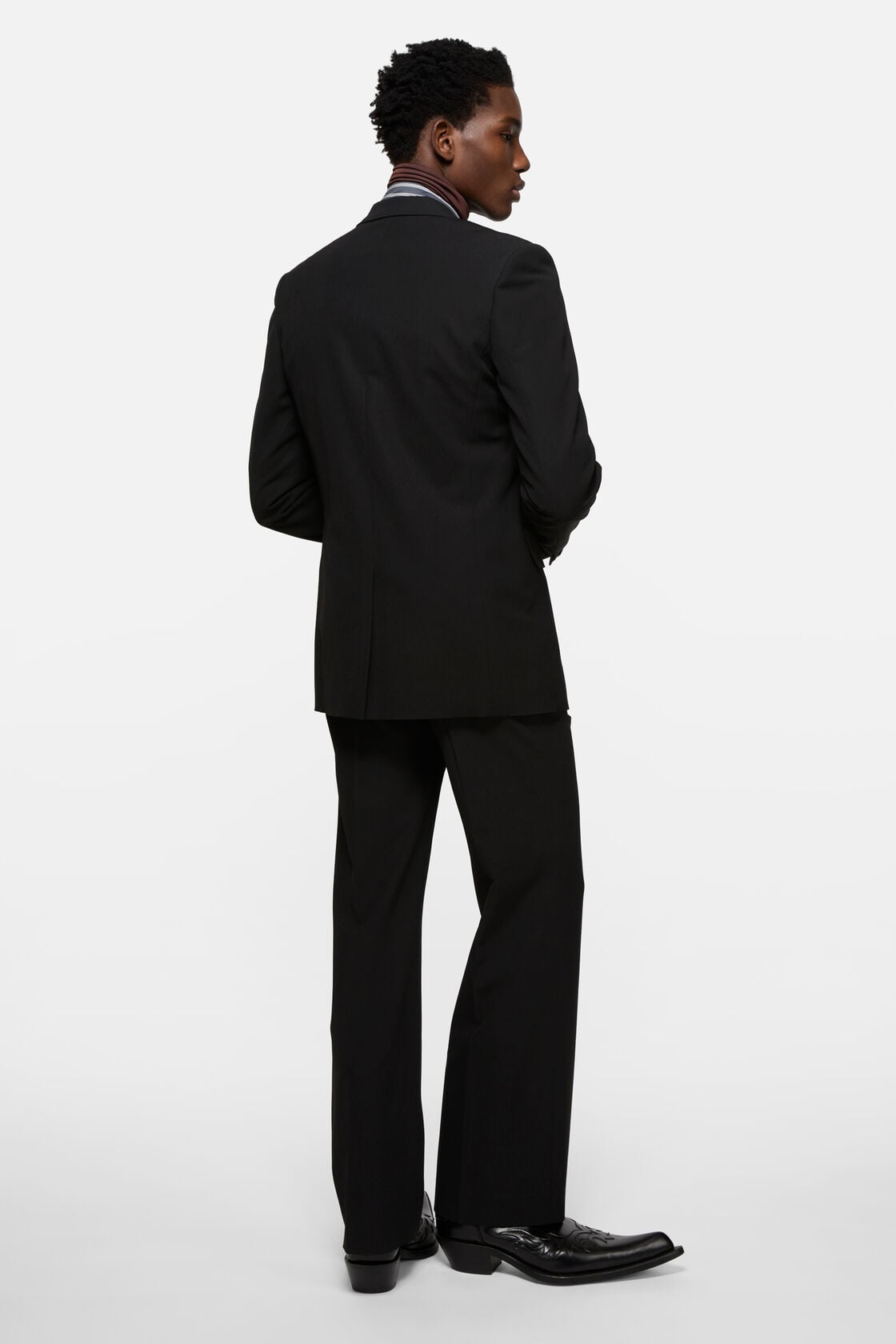 Fitted suit jacket - Black