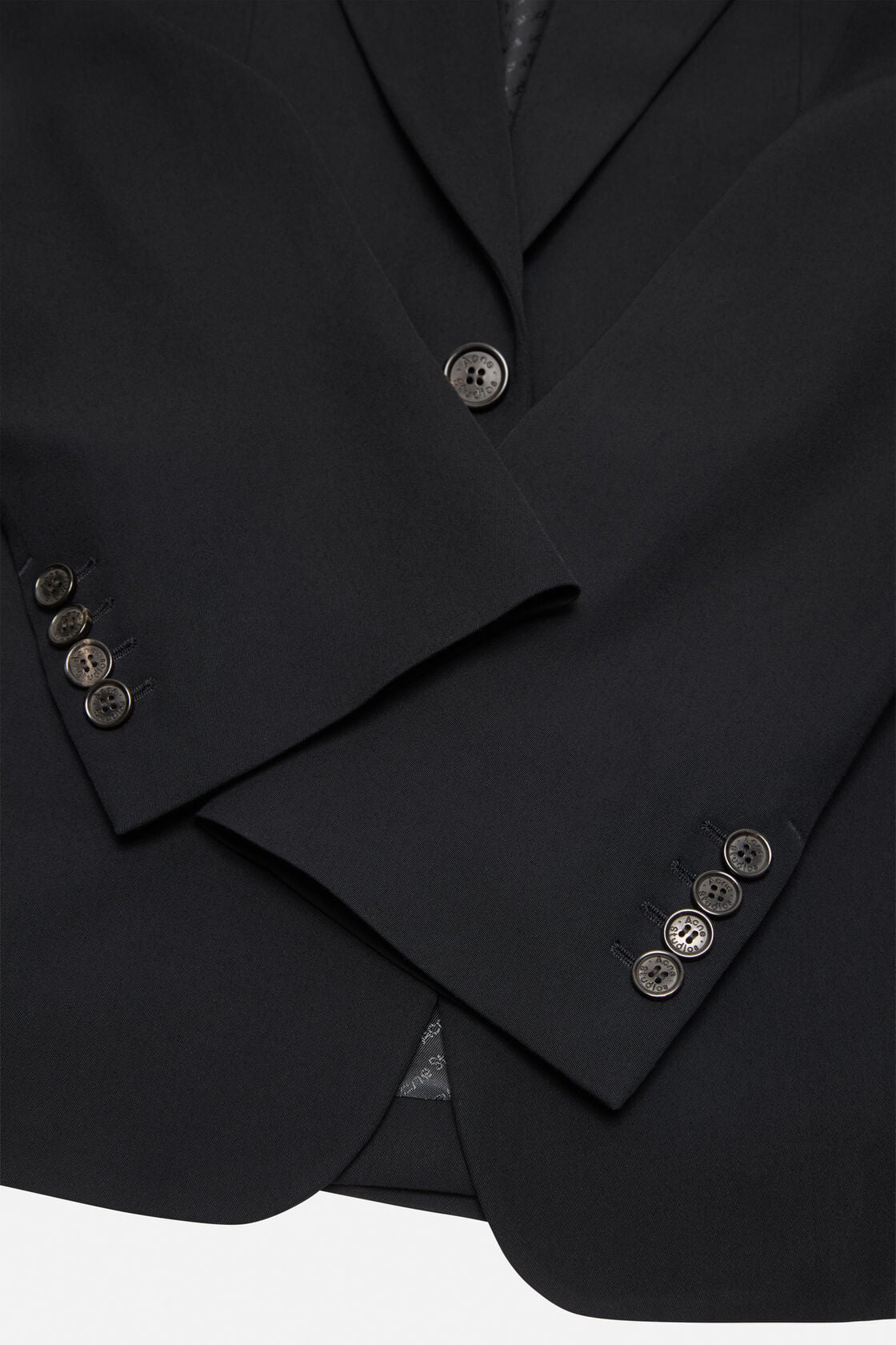 Fitted suit jacket - Black