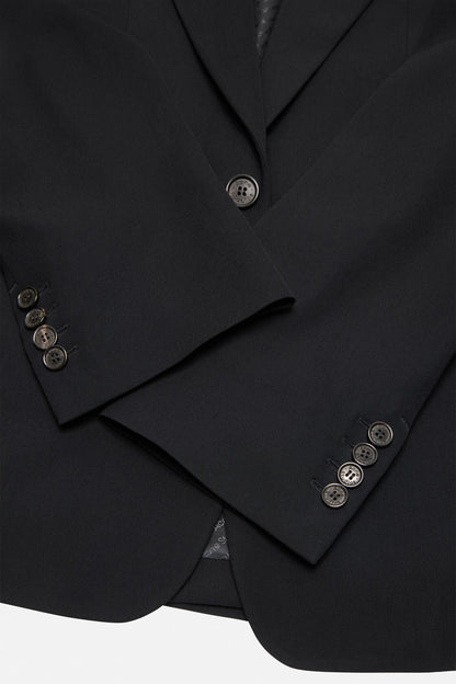 Fitted suit jacket - Black