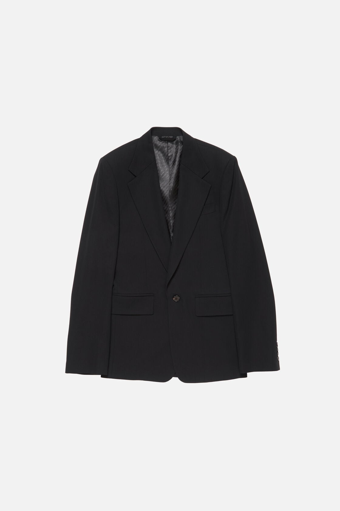 Fitted suit jacket - Black
