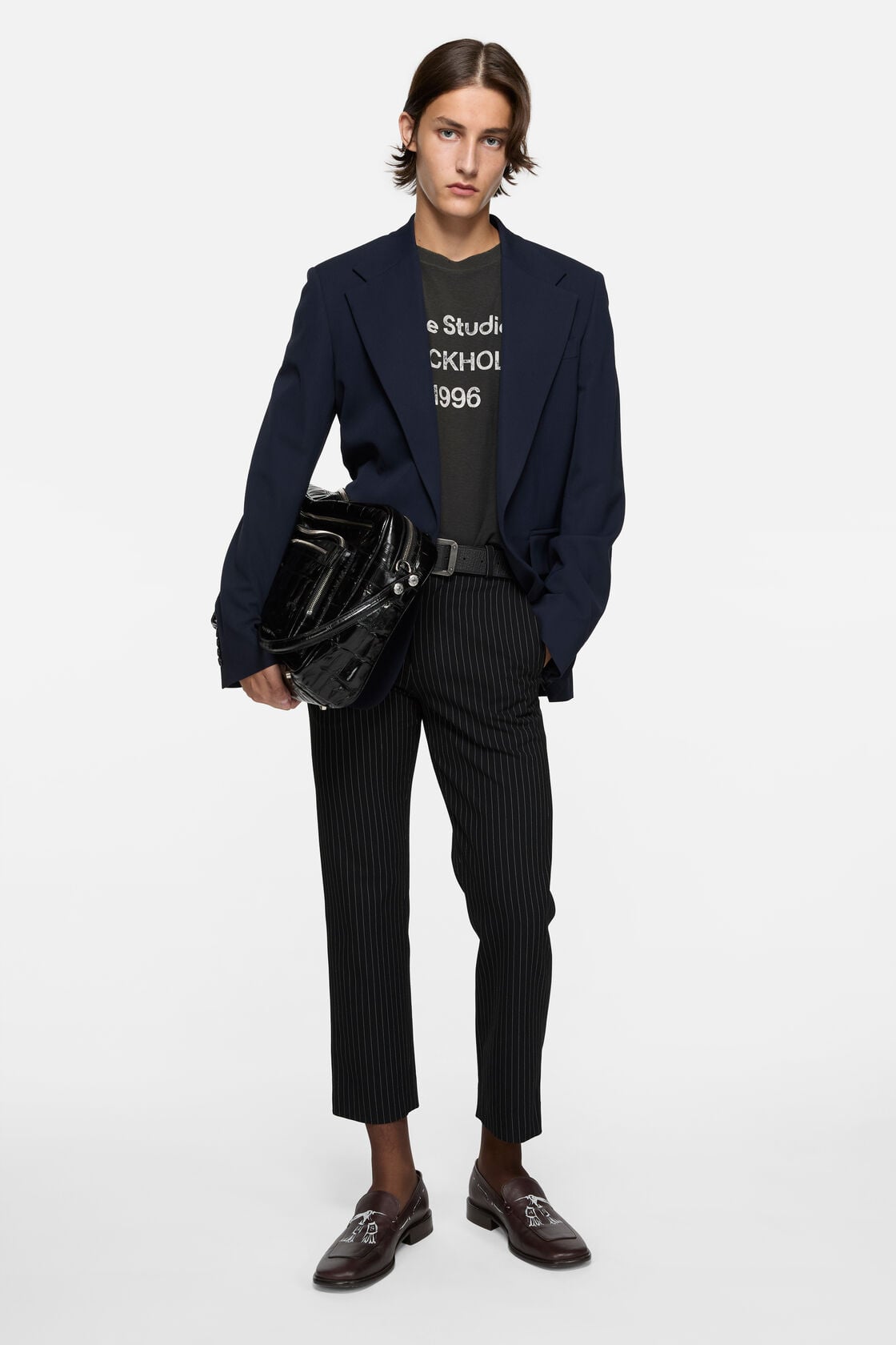 Fitted suit jacket - Navy