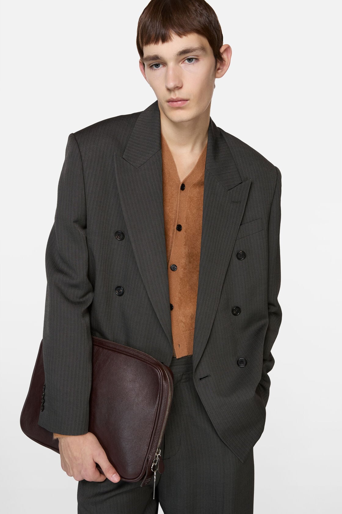 Double-breasted suit jacket - Grey