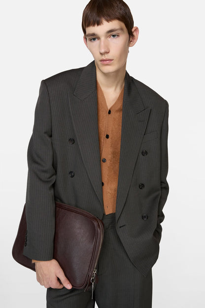 Double-breasted suit jacket - Grey