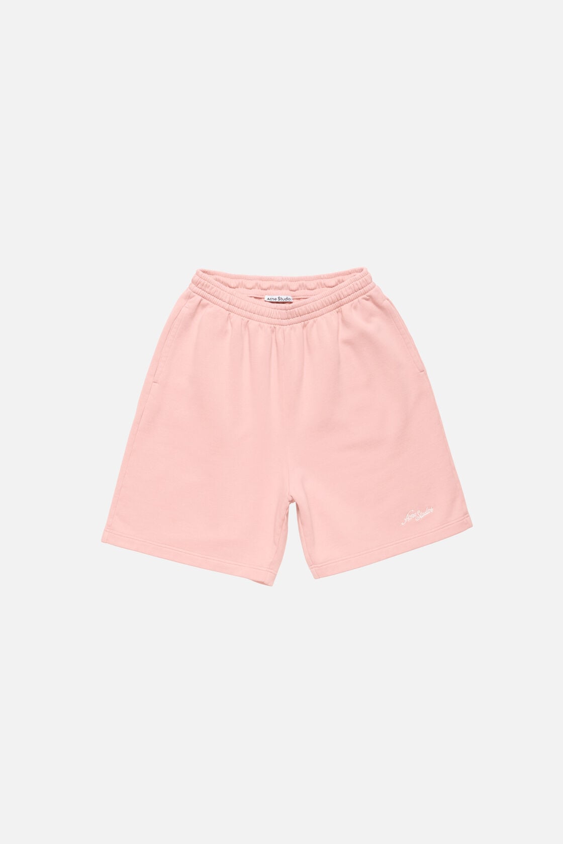 Fleece shorts with logo - Faded pink