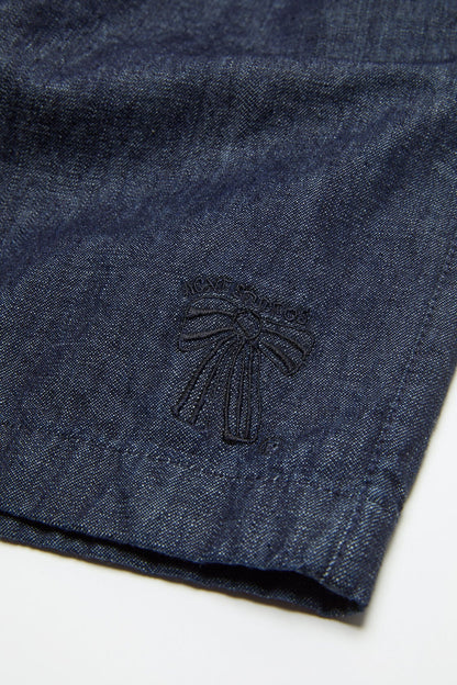 Casual denim shorts - Mid blue